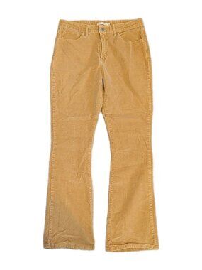 Levis 725 High Rise Bootcut Pants Womens W32 L30 Tan Corduroy Stretch Flare